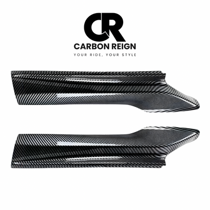 BMW 5 SERIES CARBON FIBER/GLOSS BLACK FRONT LIP SPLITTER 2011-2017