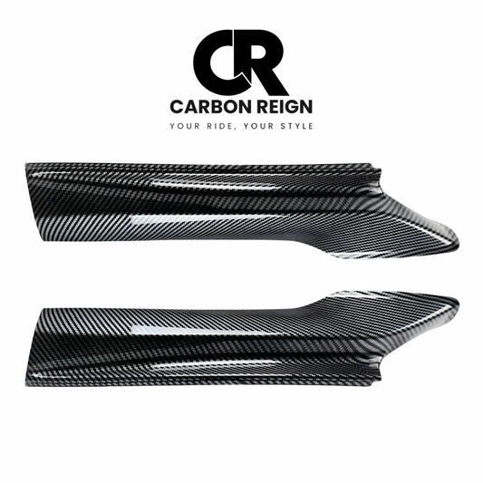 BMW 5 SERIES CARBON FIBER/GLOSS BLACK FRONT LIP SPLITTER 2011-2017