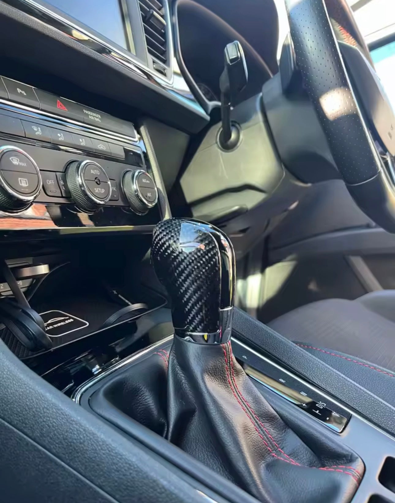 Volkswagen Carbon Fiber Gear Knob Cover