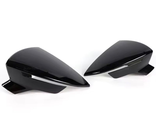 Seat Gloss Black Mirror Caps