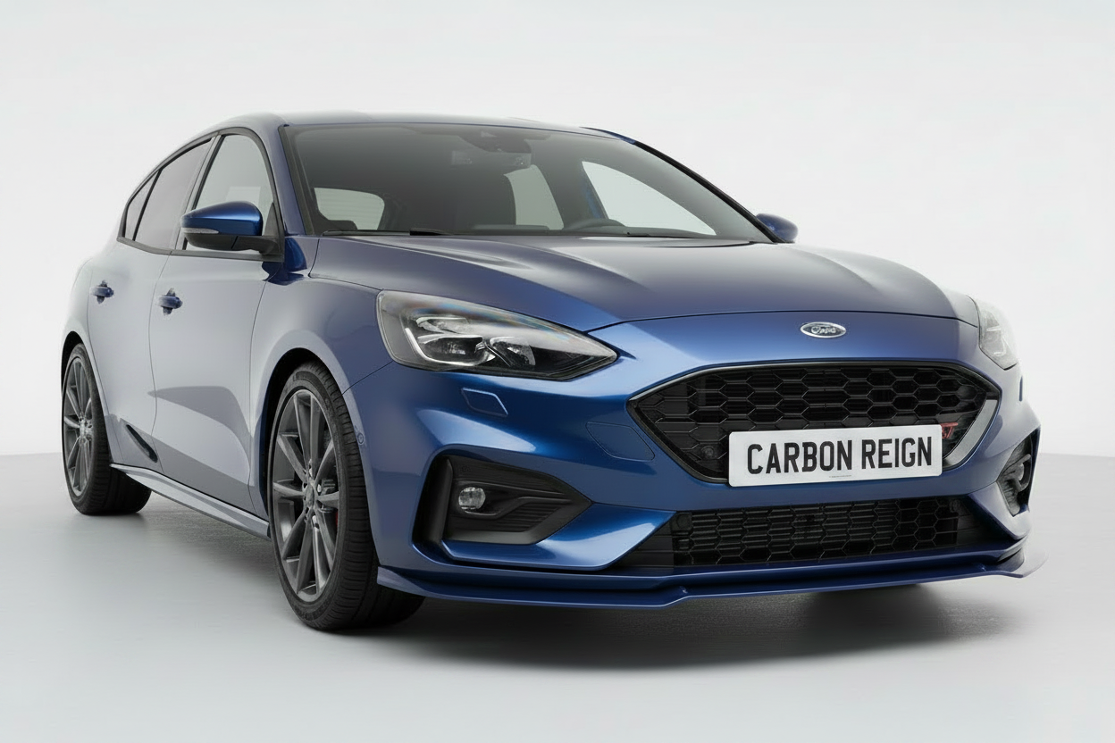 Ford Focus 2019+ Glos Black Front Lip Splitter