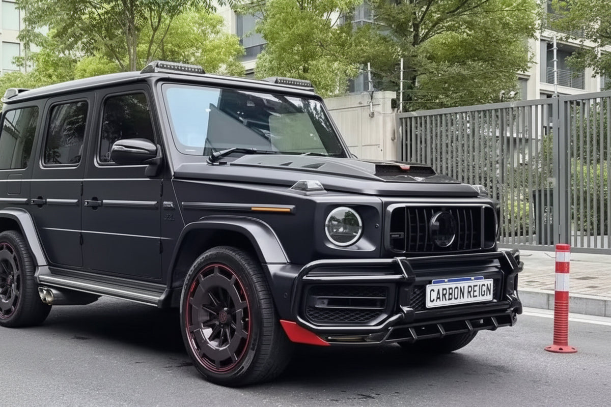Mercedes Benz G Class W464 AMG G63 Carbon fiber front lip front bumper diffuser