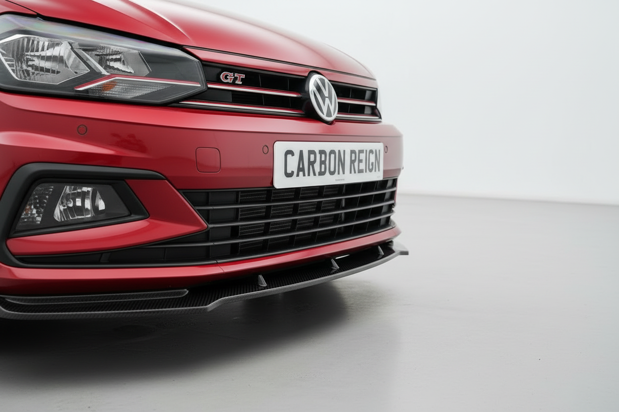 Volkswagen Polo Gloss Black GTI Style Lip Splitter