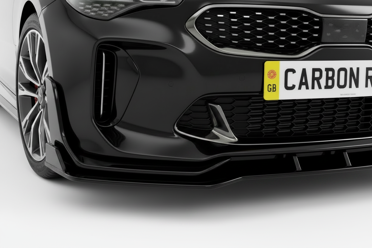 Kia Stinger Gloss Black Front Lip Splitter