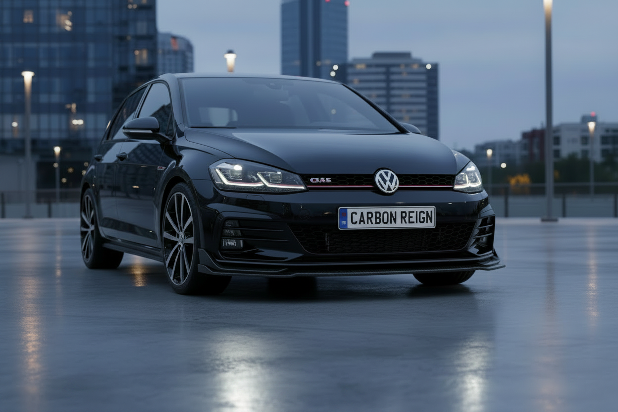 Volkswagen Golf Carbon Fiber Front Lip Splitter