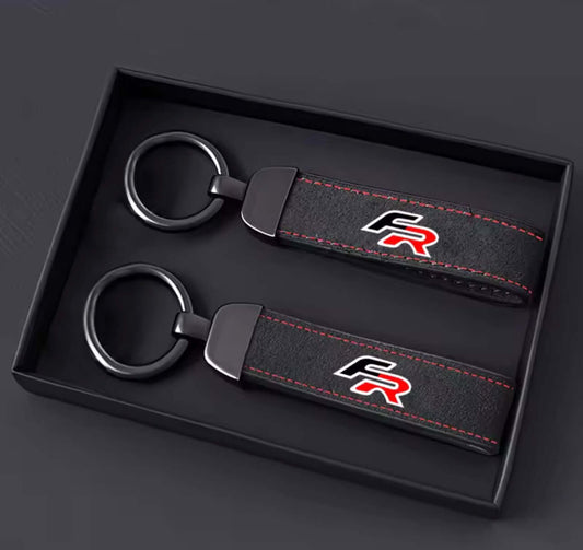 SEAT FR Logo Suede Key Ring