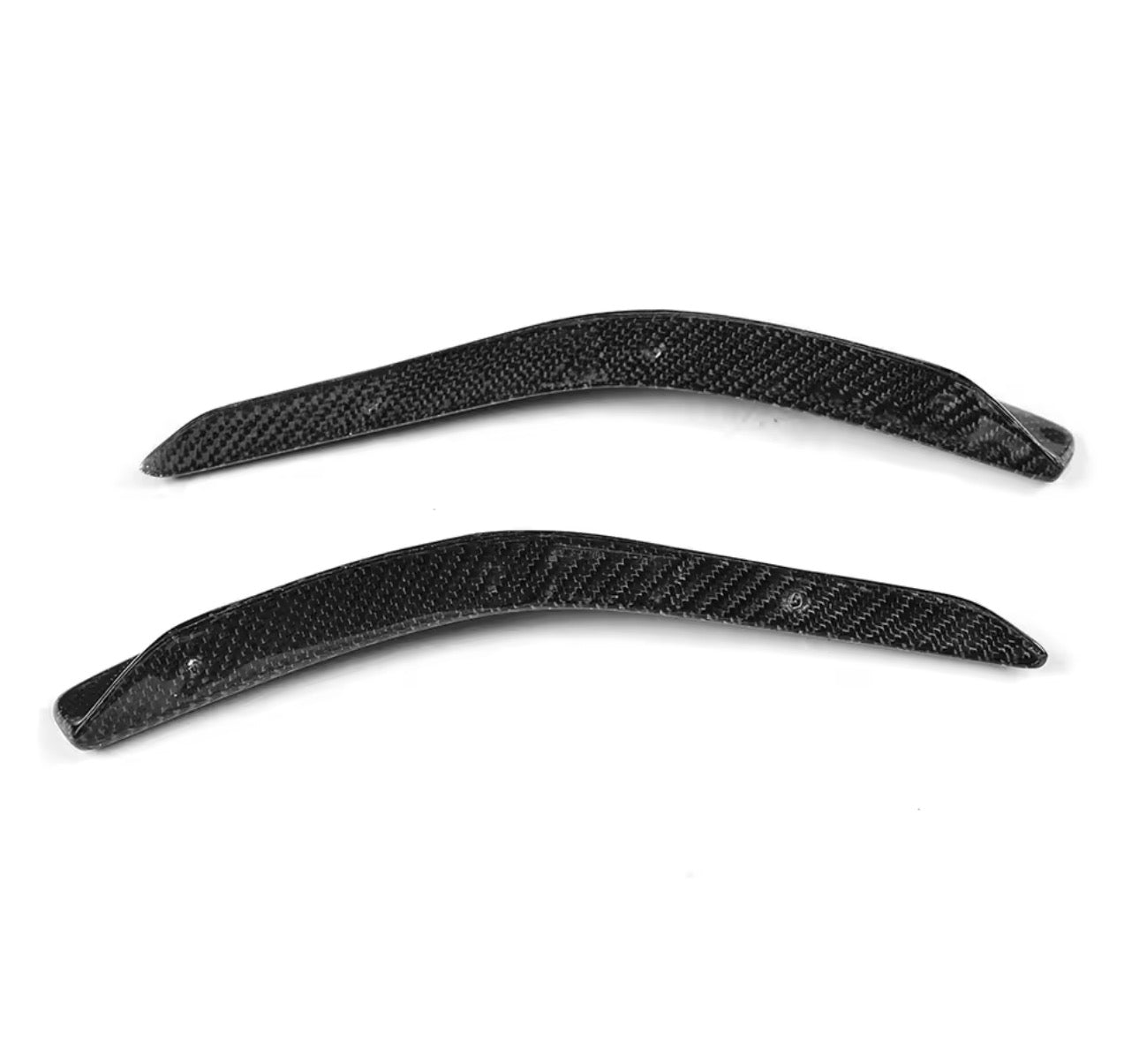 Mercedes GLA Carbon Fiber Front Bumper Lip Canards Splitters