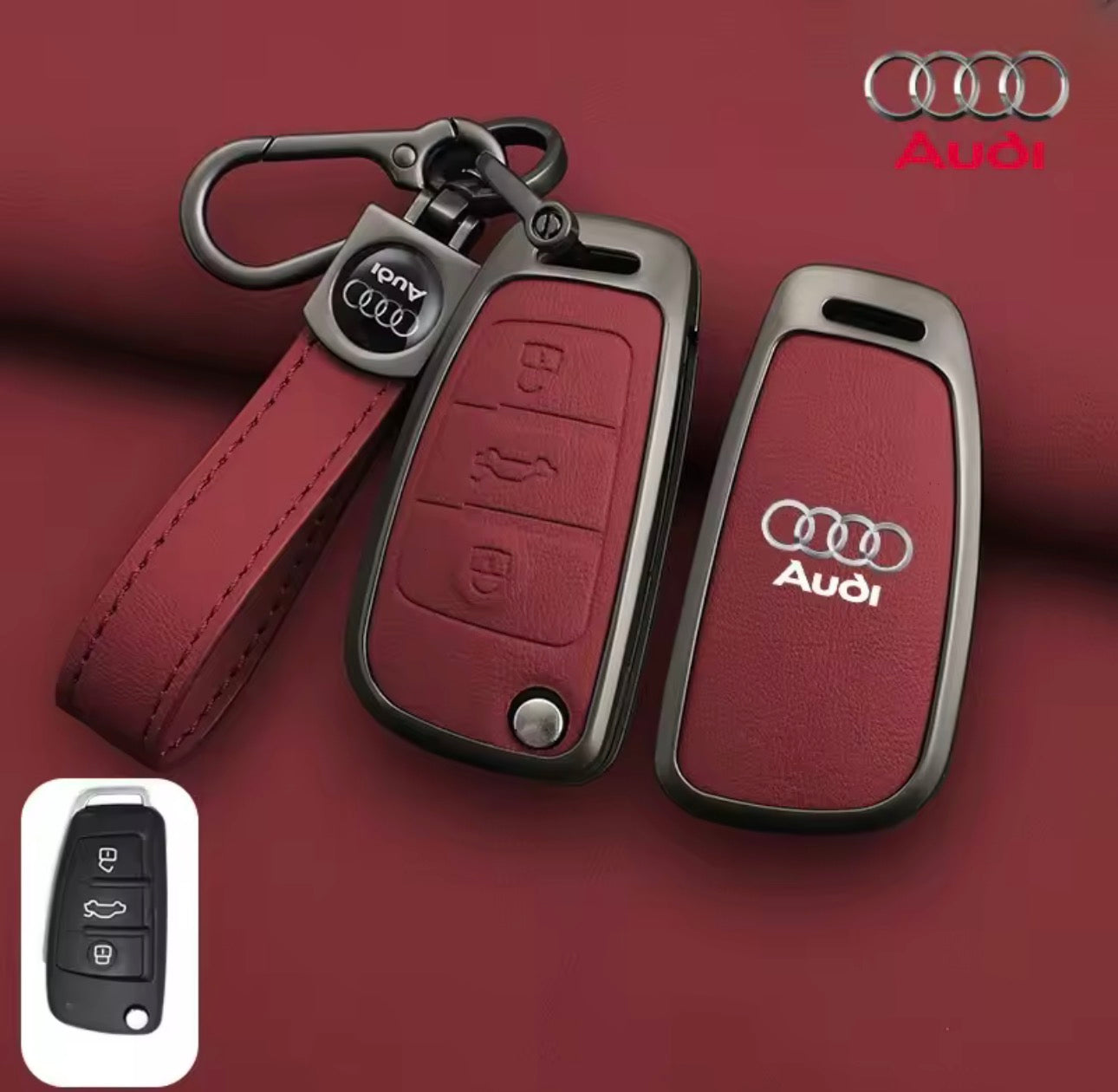Audi Leather Key Cover
