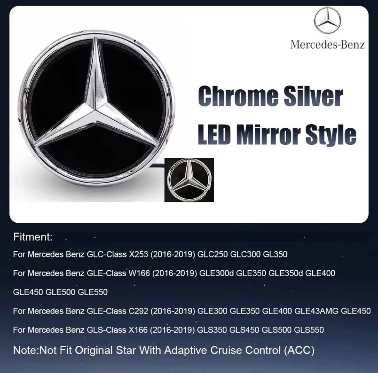 Mercedes-Benz Front Grill Badge