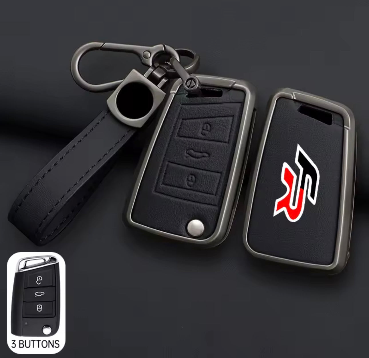 Seat FR Leather Zinc Alloy Key Cover