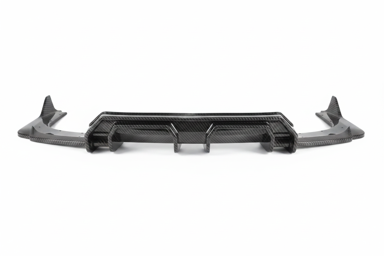 Kia Stinger Gloss Black Rear Bumper Diffuser