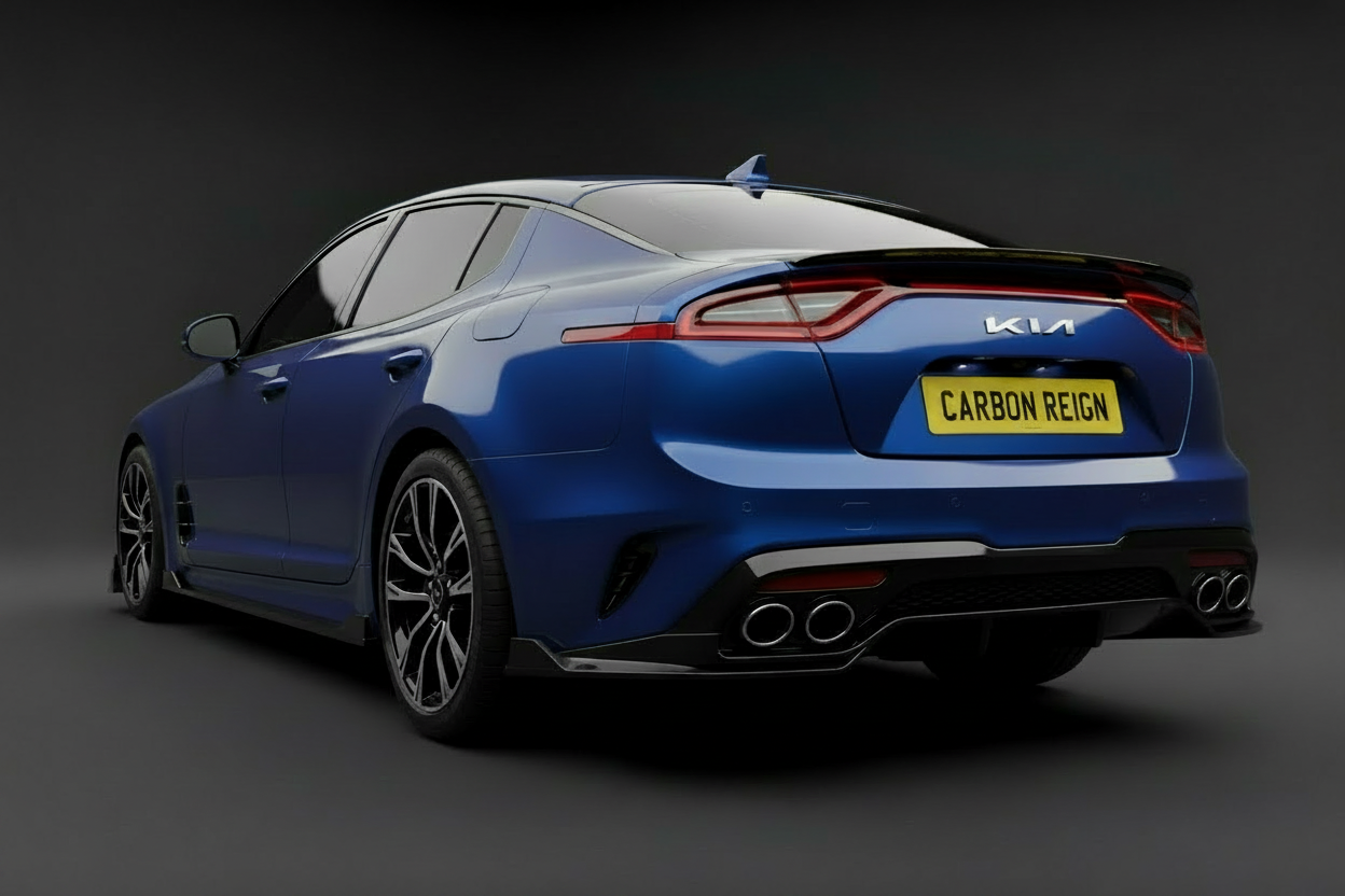 Kia Stinger Carbon Fiber Rear Bumper Splitter