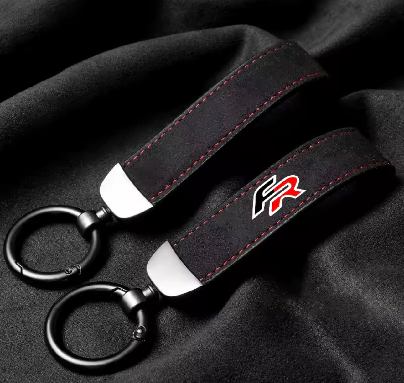 SEAT FR Logo Suede Key Ring