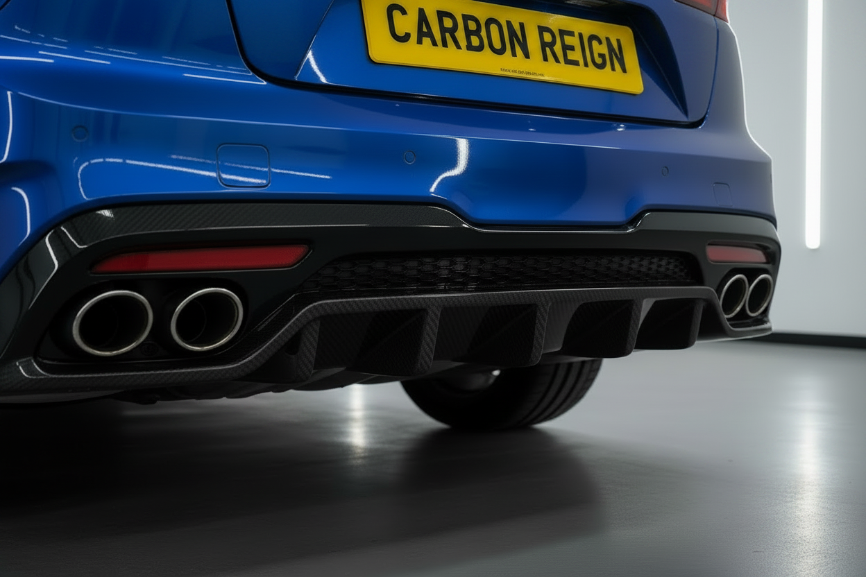 Kia Stinger Carbon Fiber Diffuser Rear Posterior Lip