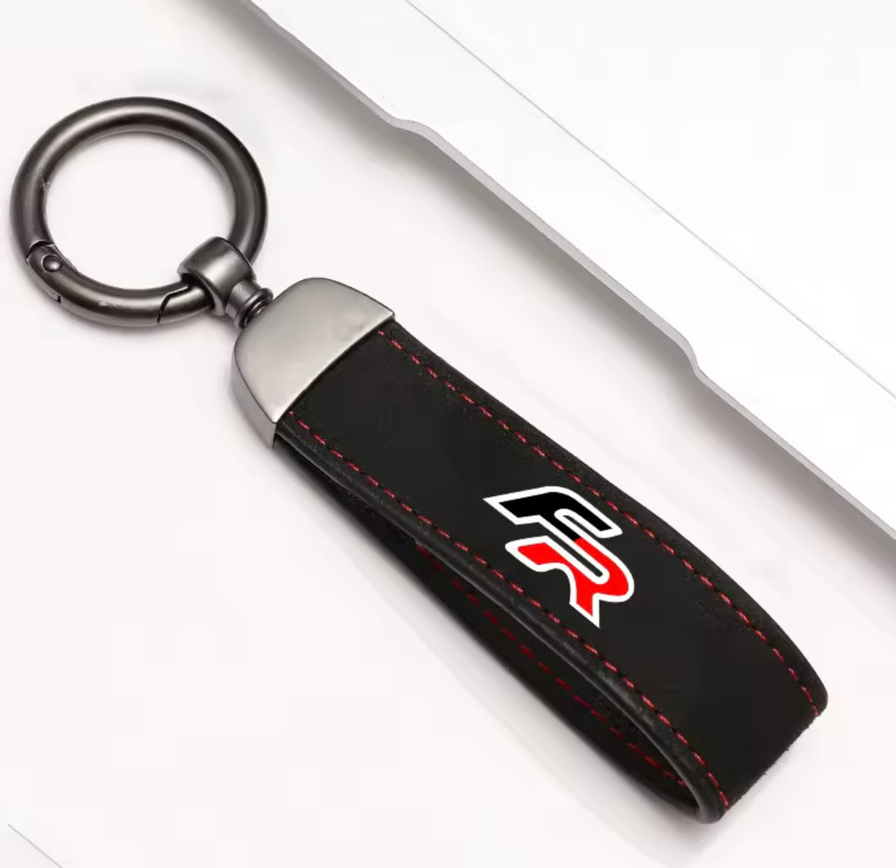 SEAT FR Logo Suede Key Ring