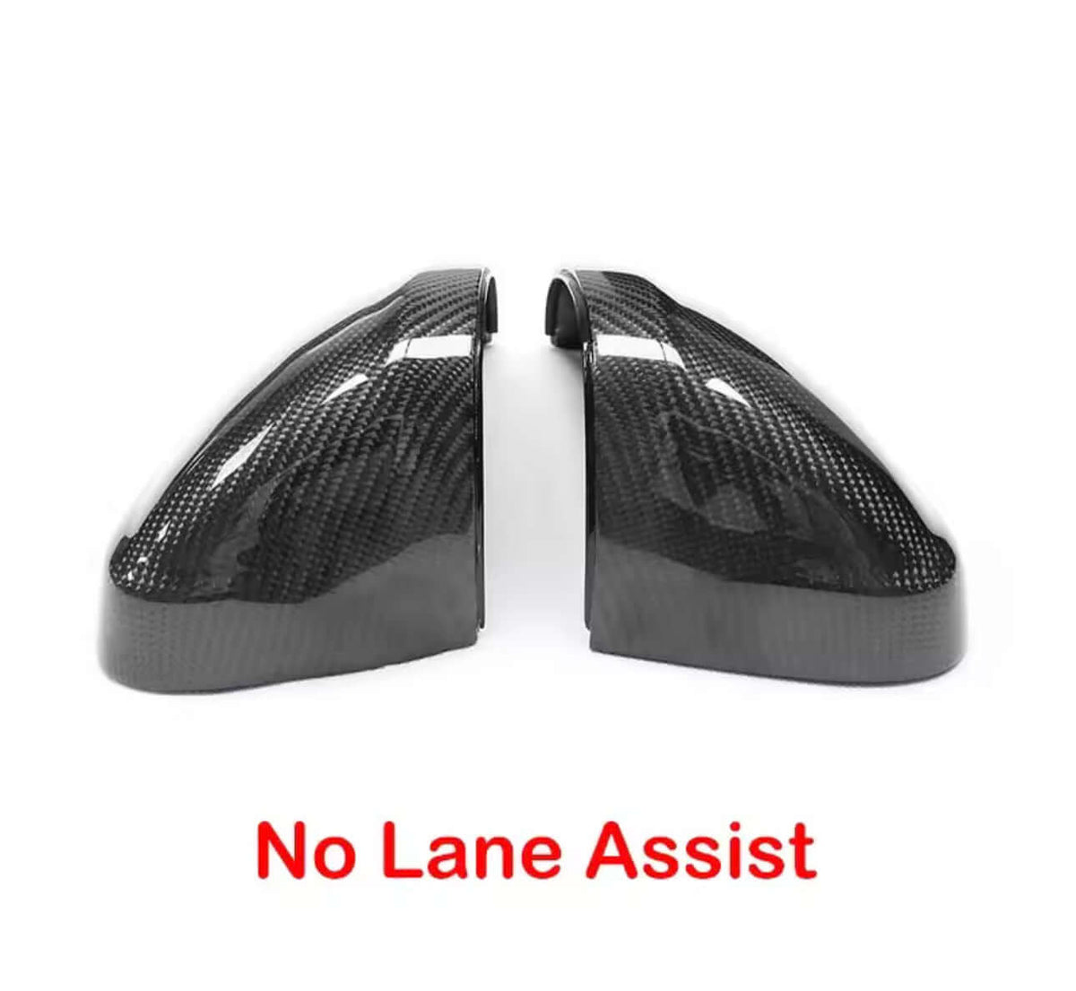 Audi A4 Carbon Fiber No Lane Assist Mirror Caps