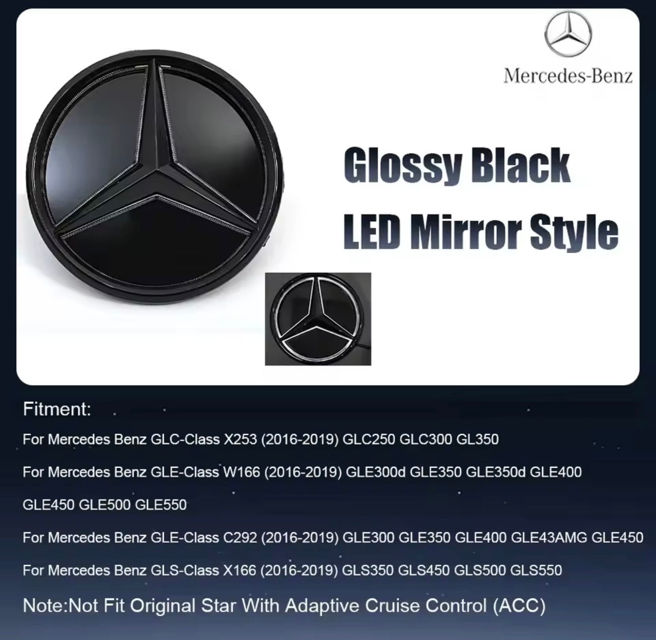 Mercedes-Benz Front Grill Badge