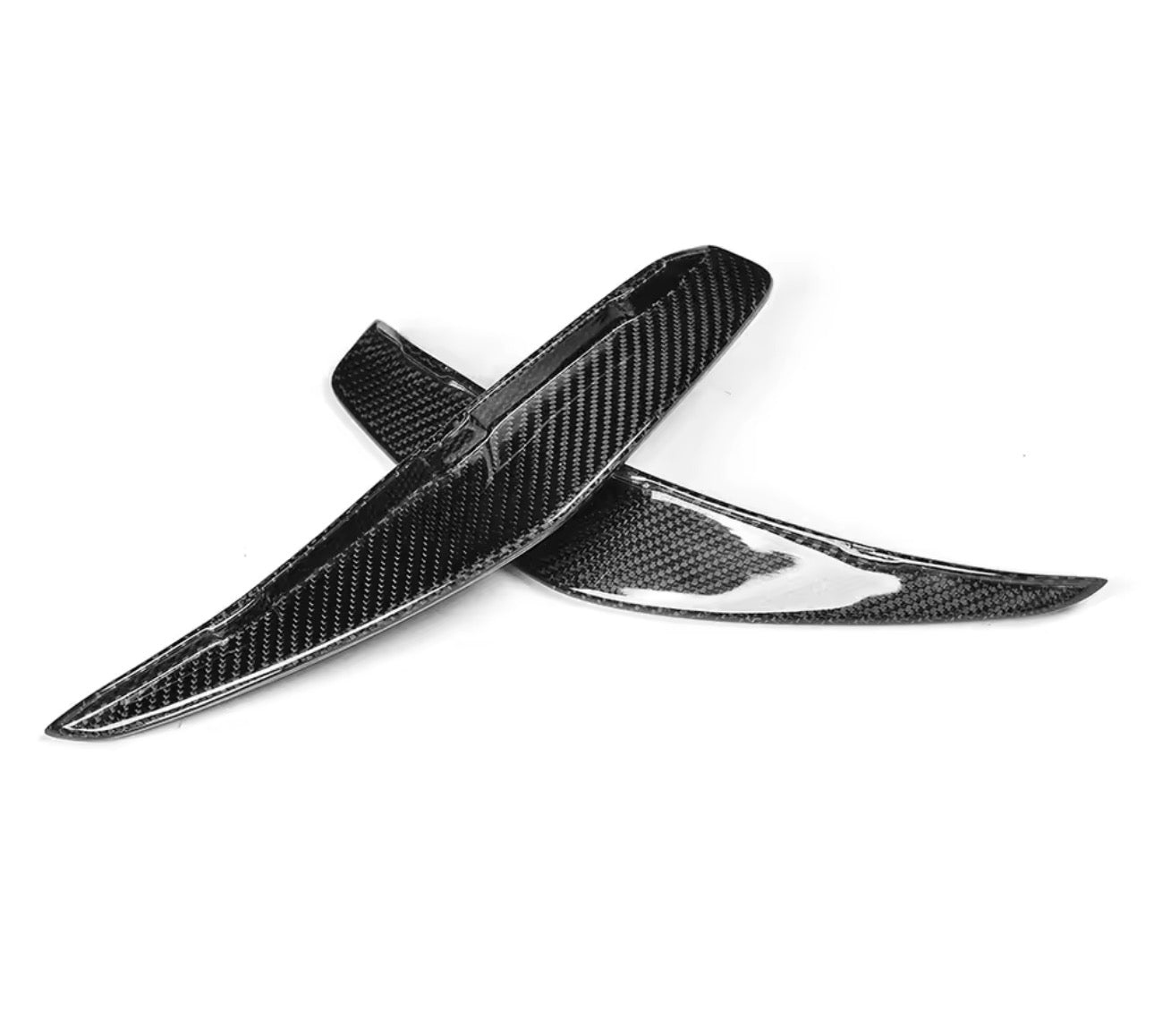 Mercedes GLA Carbon Fiber Front Bumper Lip Canards Splitters