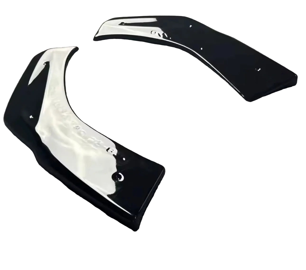 Mercedes GLA Maxton Design Gloss Black Rear Side Splitter