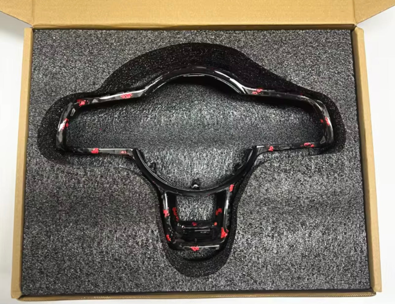 Volkswagen Carbon Fiber Steering Wheel Trim Cover
