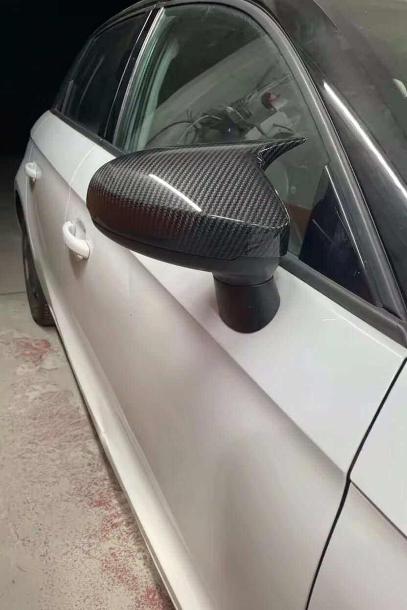 Audi A1 Carbon Fiber Mirror Caps