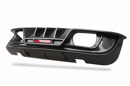 Jaguar XE Carbon Fiber Rear Dual Exhaust Diffuser