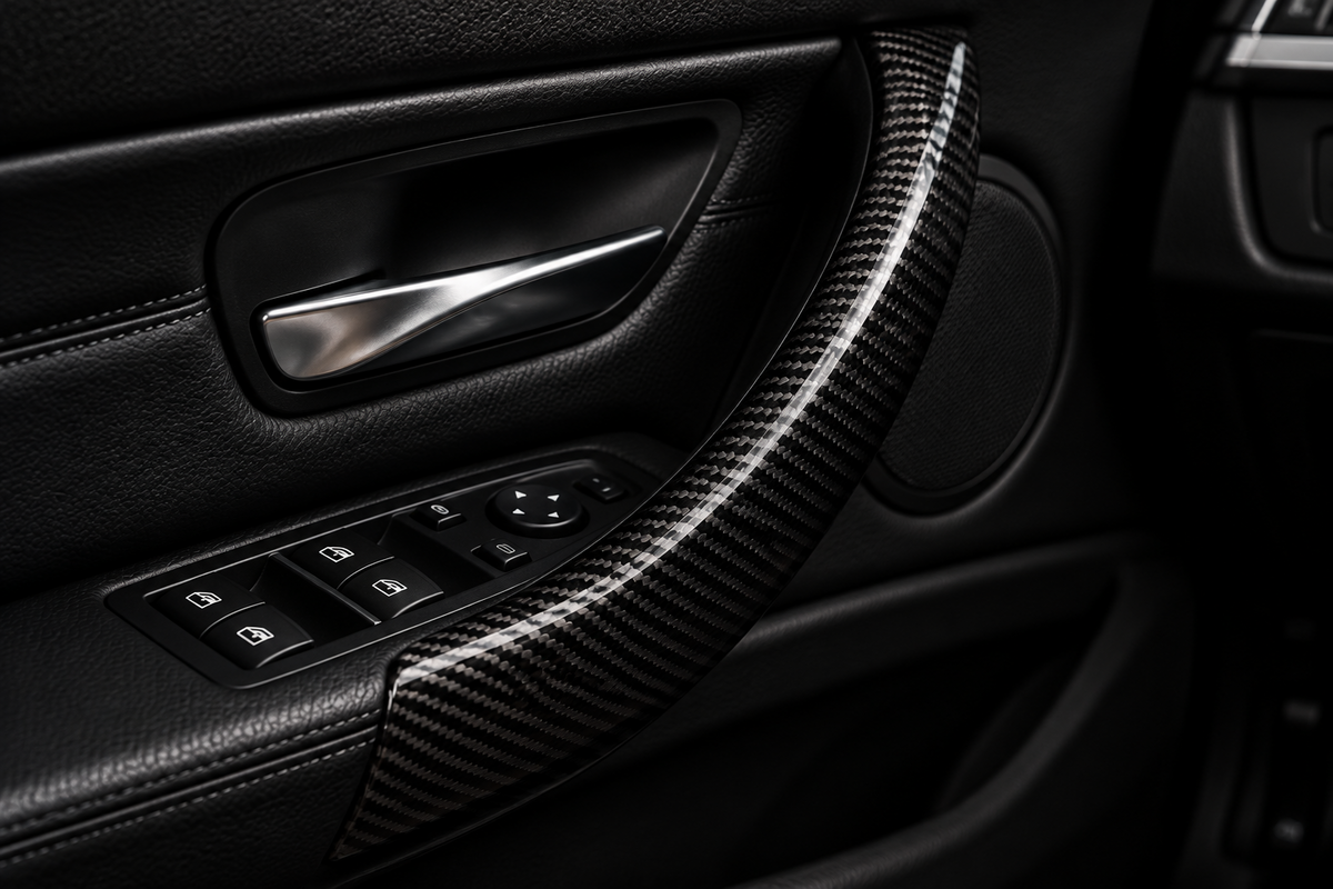 BMW Door Handle Trim Available in Gloss Black or Carbon Fiber