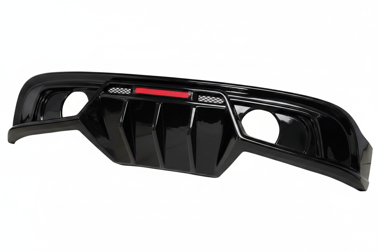 Jaguar XE Gloss Black Rear Dual Exhaust Diffuser