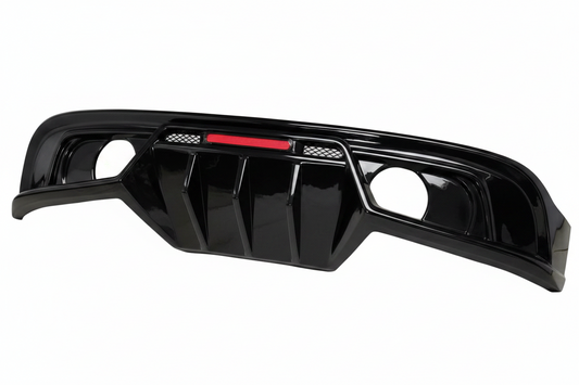 Jaguar XE Gloss Black Rear Dual Exhaust Diffuser