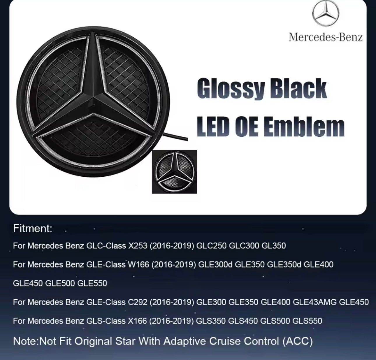 Mercedes-Benz Front Grill Badge