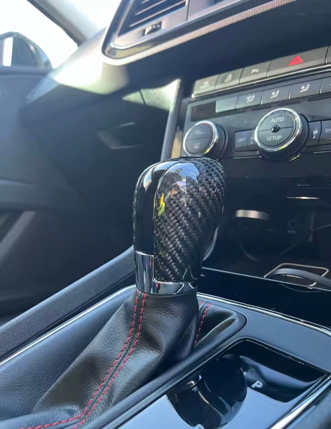 Volkswagen Carbon Fiber Gear Knob Cover