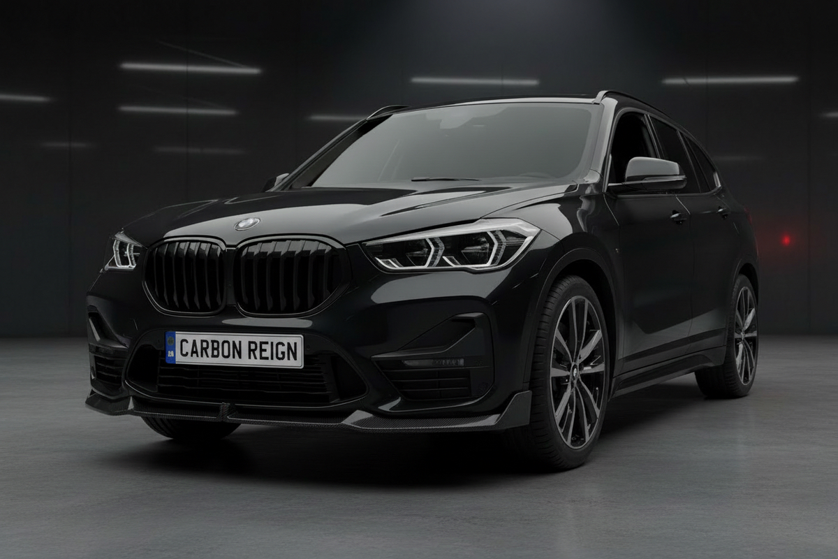 BMW X1 Carbon Fiber Front Bumper Splitter Lip