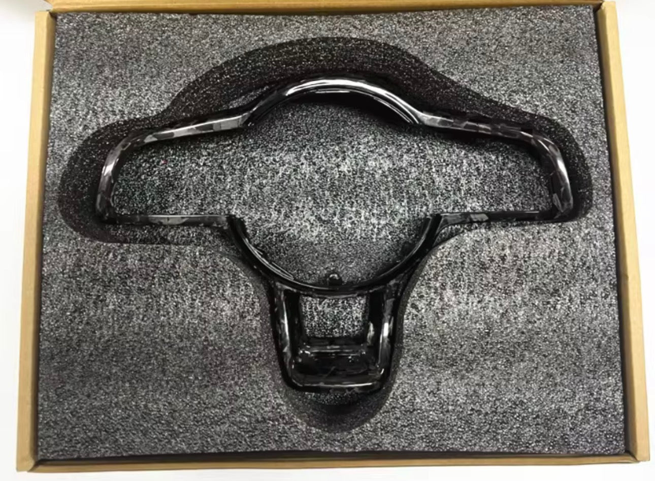 Volkswagen Carbon Fiber Steering Wheel Trim Cover