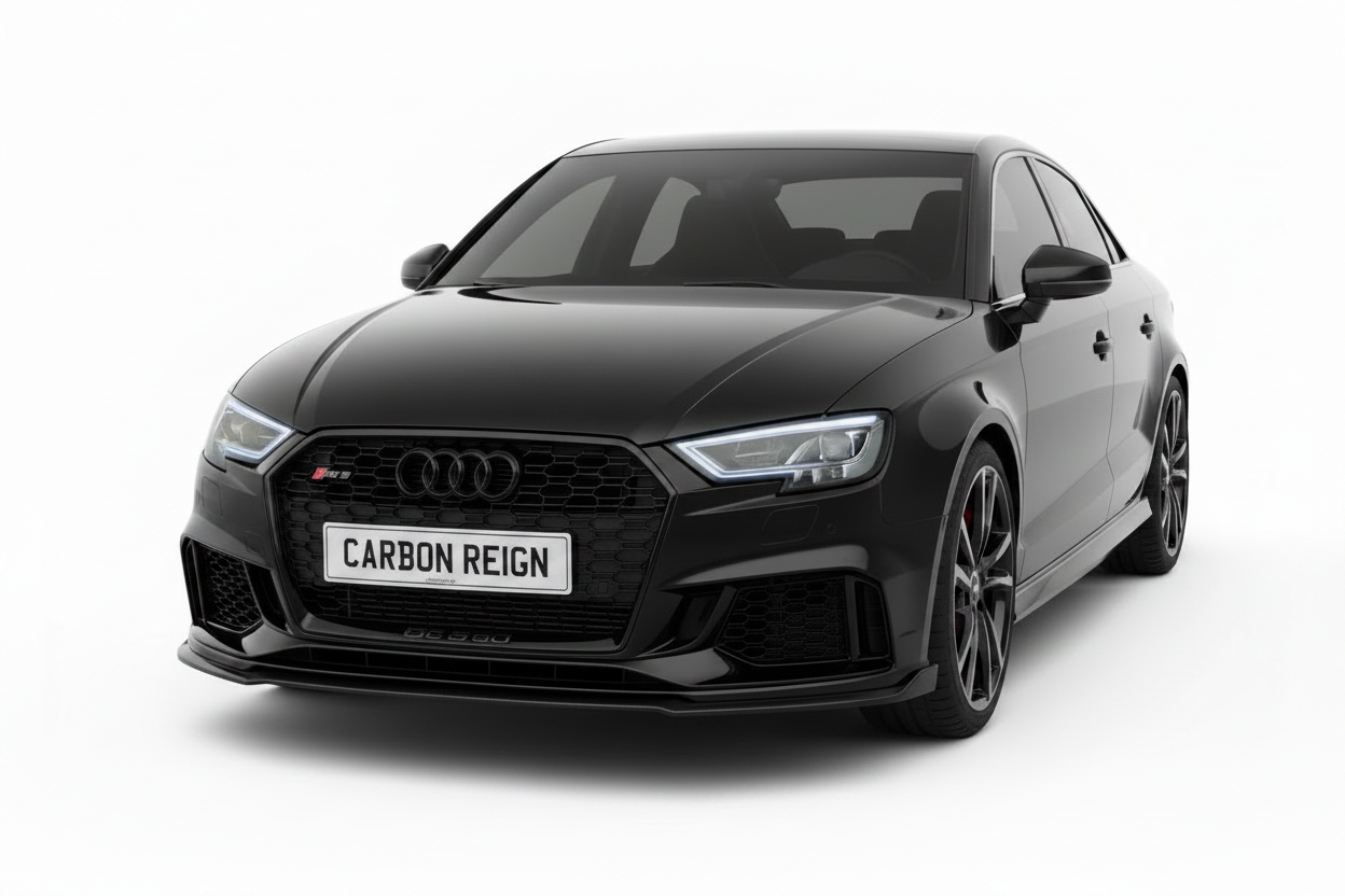 Audi A3 Full RS3 Front Bumper Package Inc Bumper, Grill, Front Splitter, Fog Lamps
