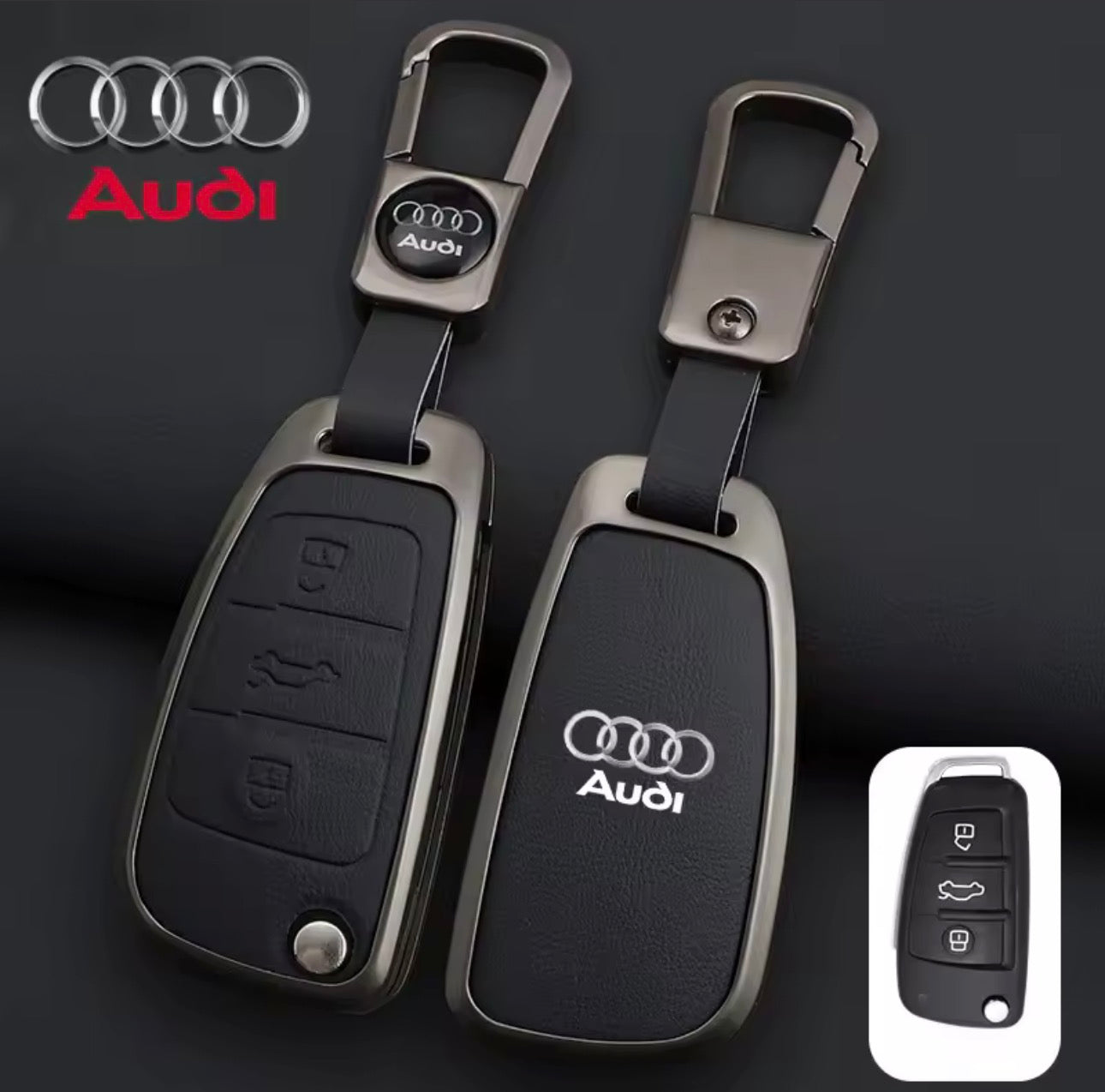 Audi Leather Key Cover