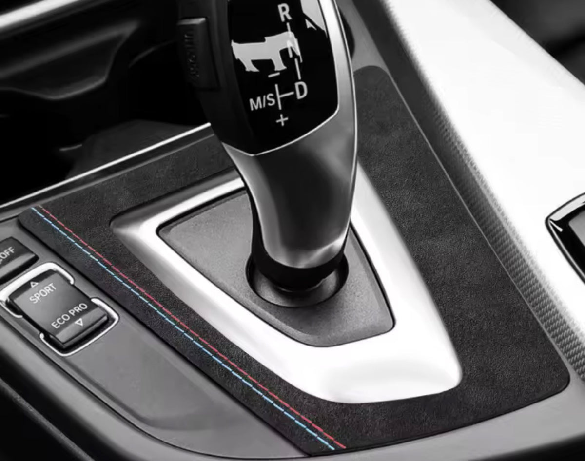 BMW Alcantara Center Console Gear Shifter Panel Trim