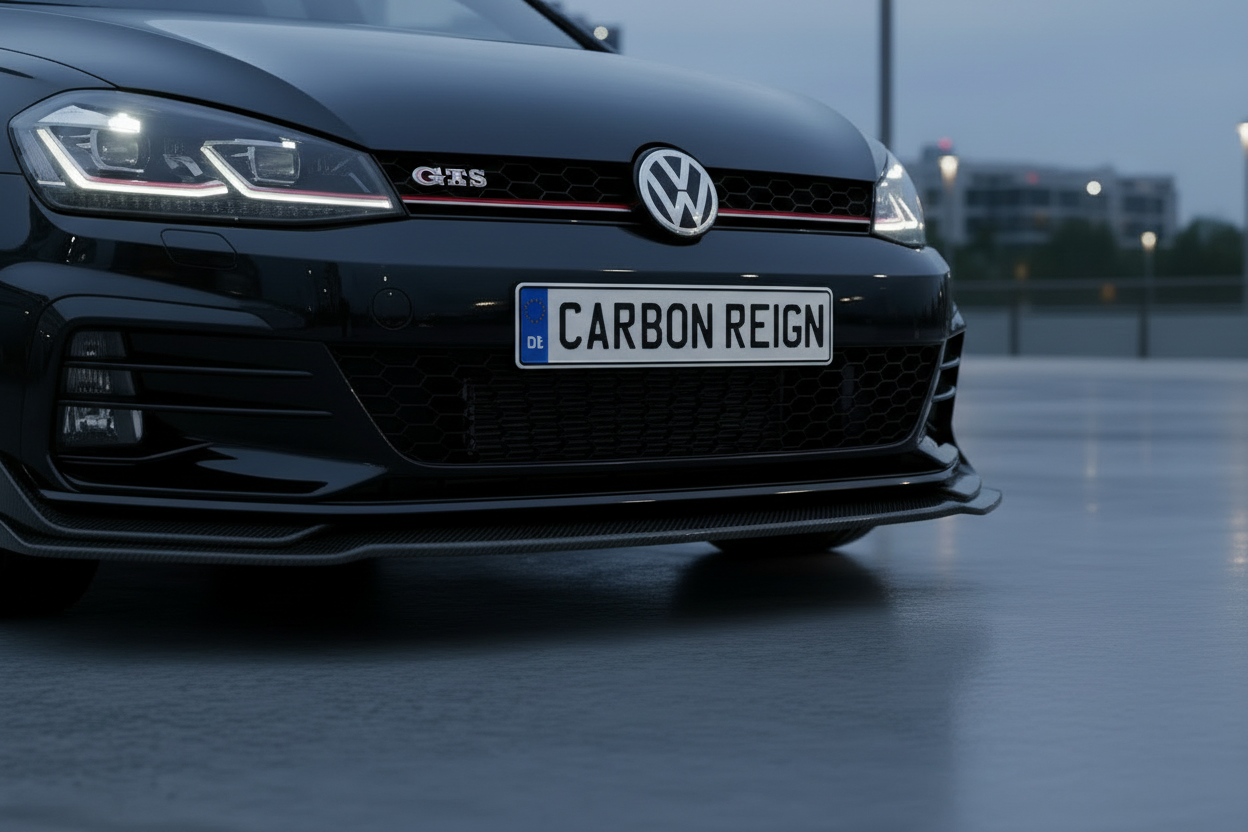 Volkswagen Golf Carbon Fiber Front Lip Splitter