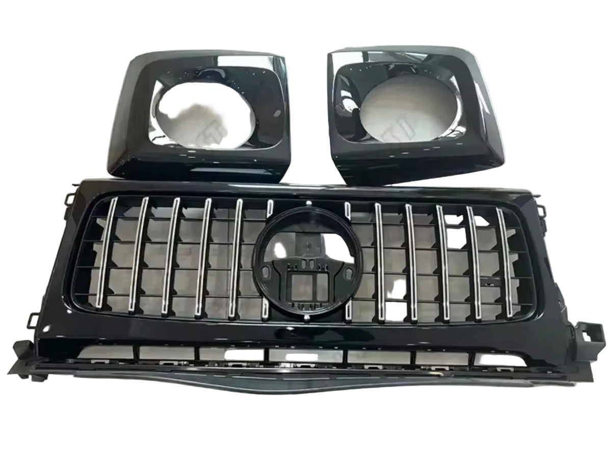 W465 G Class Mercedes Benz G500 G550 GT Bumper Mesh Chrome Racing Grille