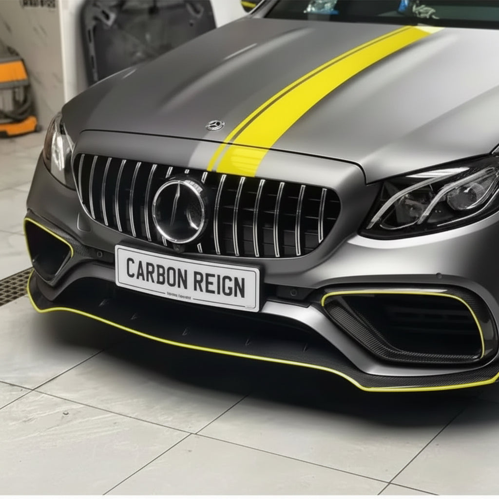 Mercedes E Class Carbon Fiber Fog Lamp Grill Covers