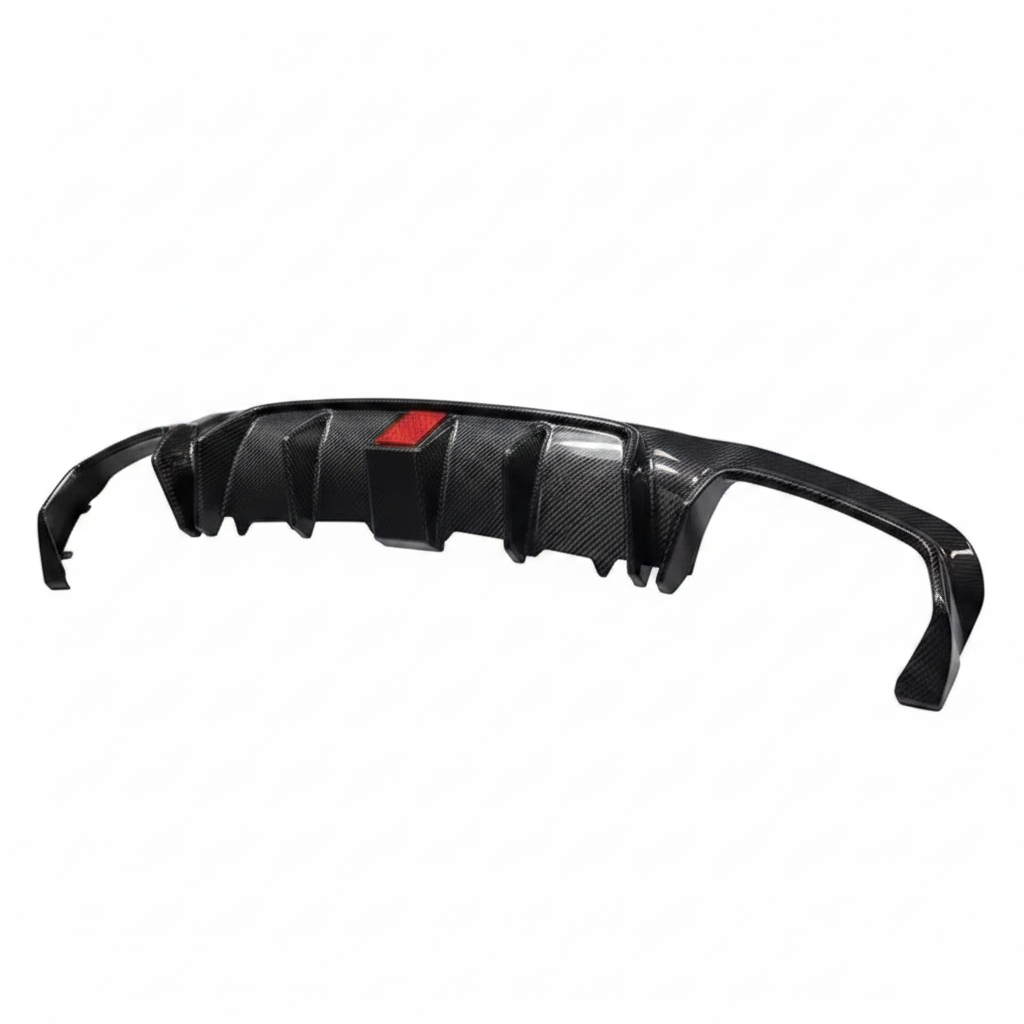 Mercedes E Class Carbon Fiber Rear Bumper Diffuser