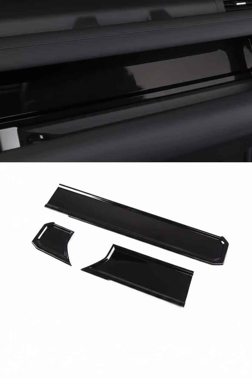 Land Rover Defender Gloss Black Dashboard Wordmark Panel