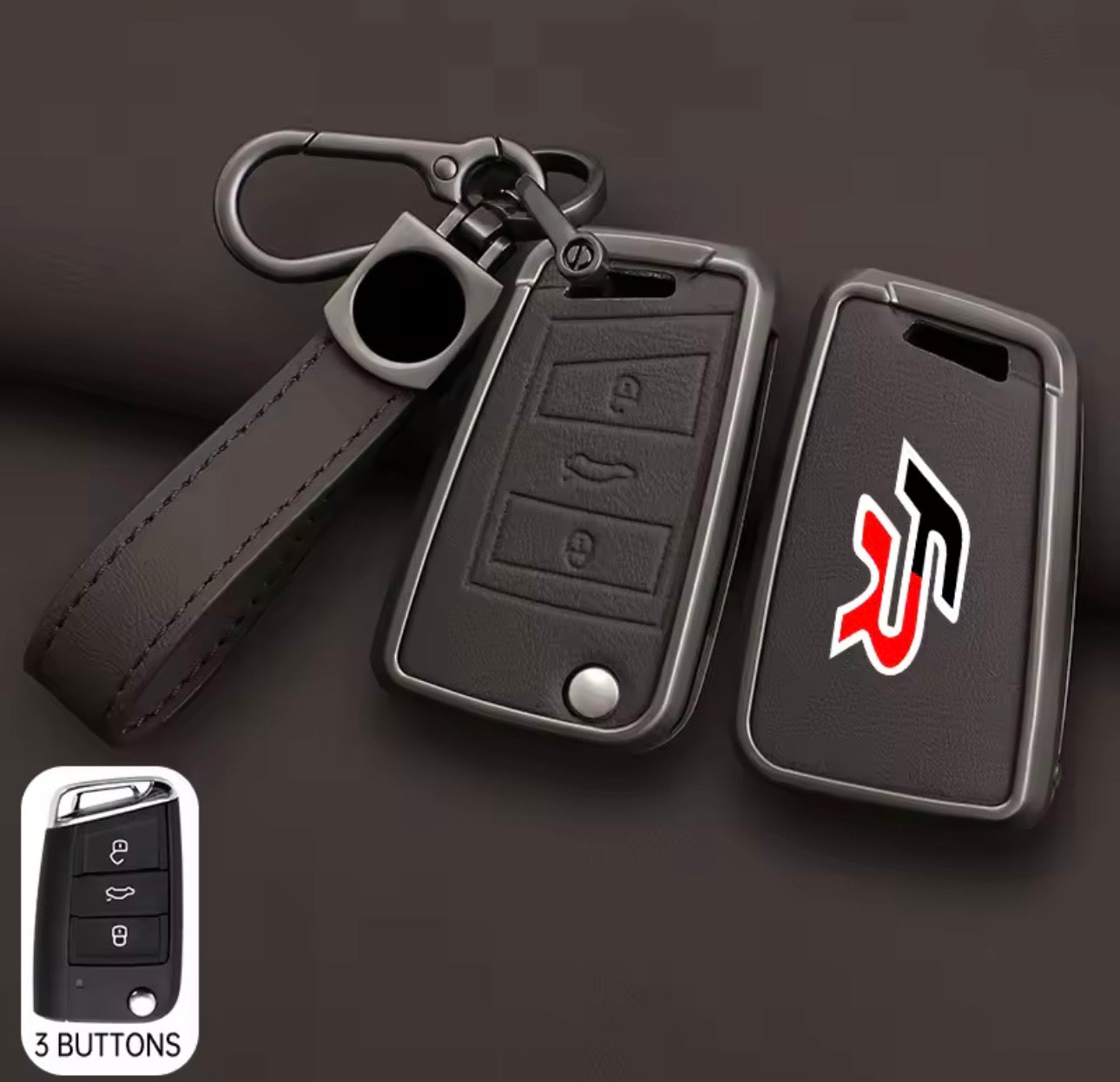 Seat FR Leather Zinc Alloy Key Cover
