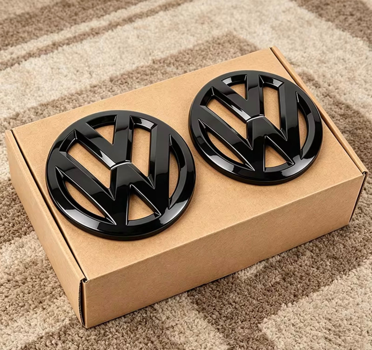 Volkswagen Gloss Black Badge Front & Back