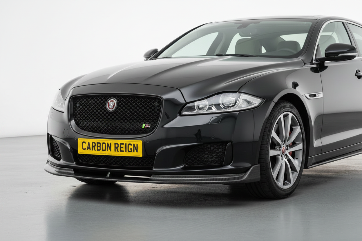 Jaguar XJ Gloss Black Front Splitter
