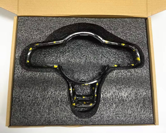Volkswagen Carbon Fiber Steering Wheel Trim Cover