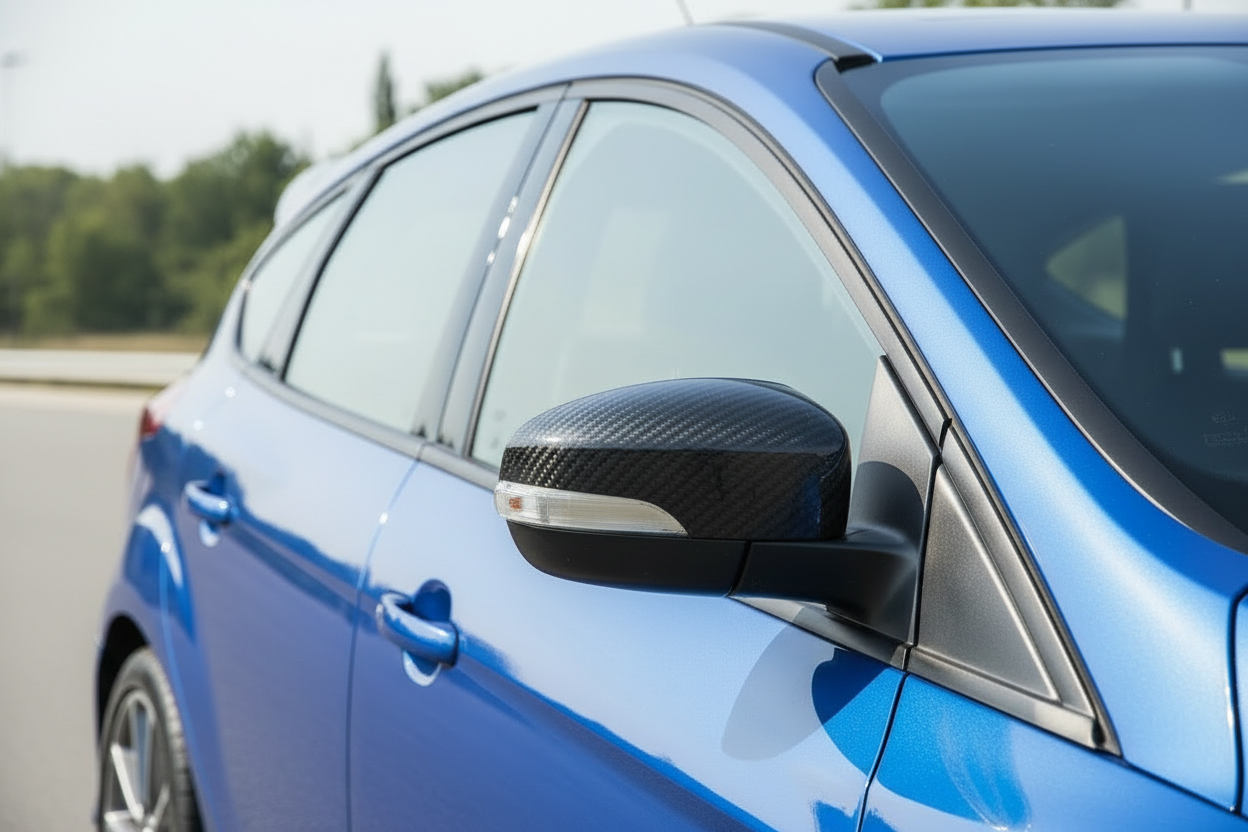 Ford Focus Carbon Fiber Mirror Caps