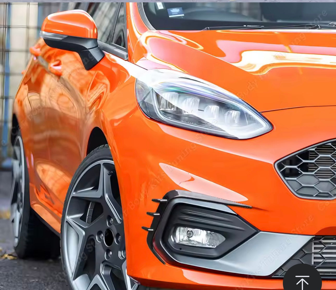 Ford Fiesta Gloss Black Fog Light Splitter