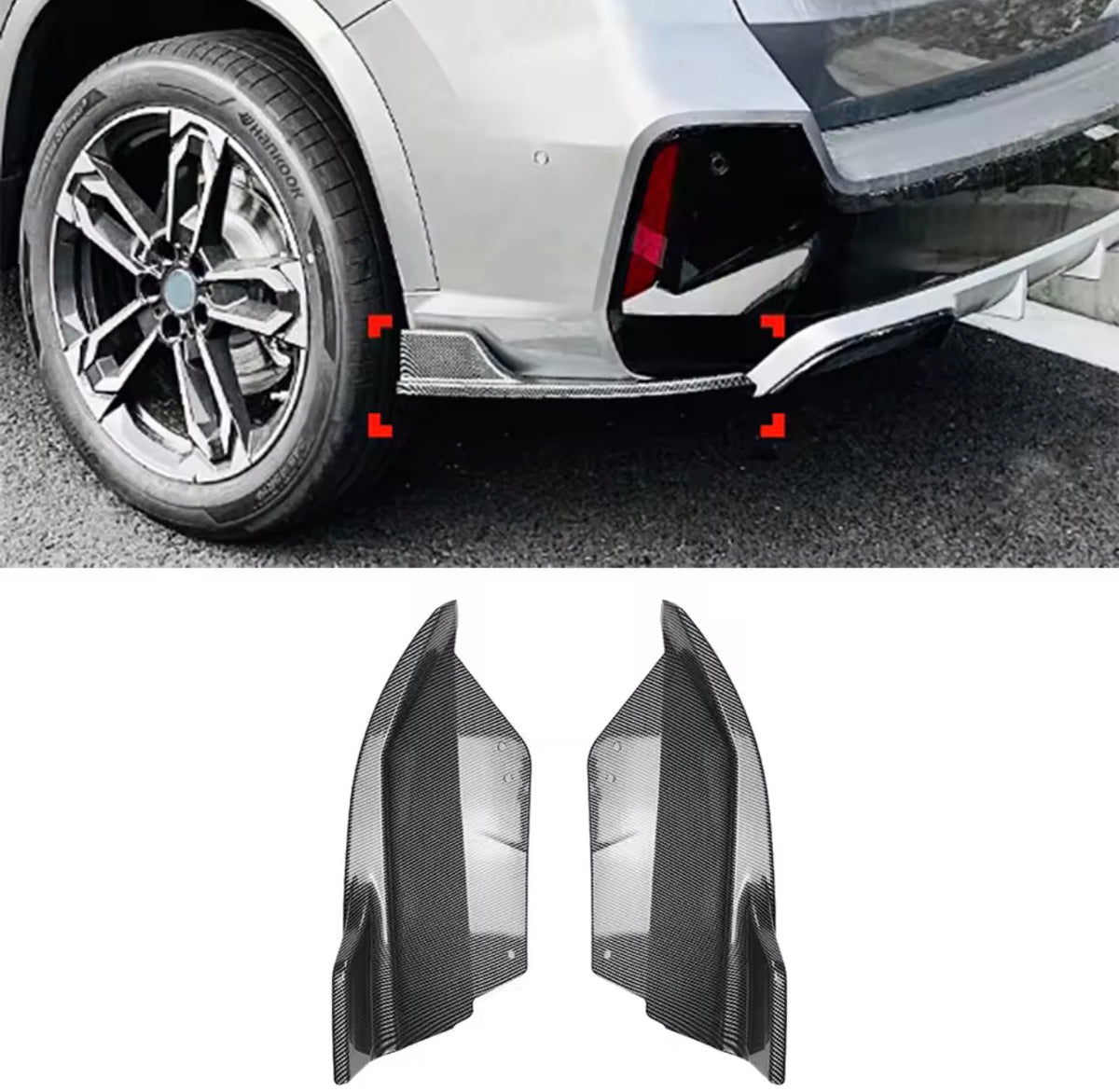 BMW X1 Carbon Fiber Rear Bumper Lip Diffuser