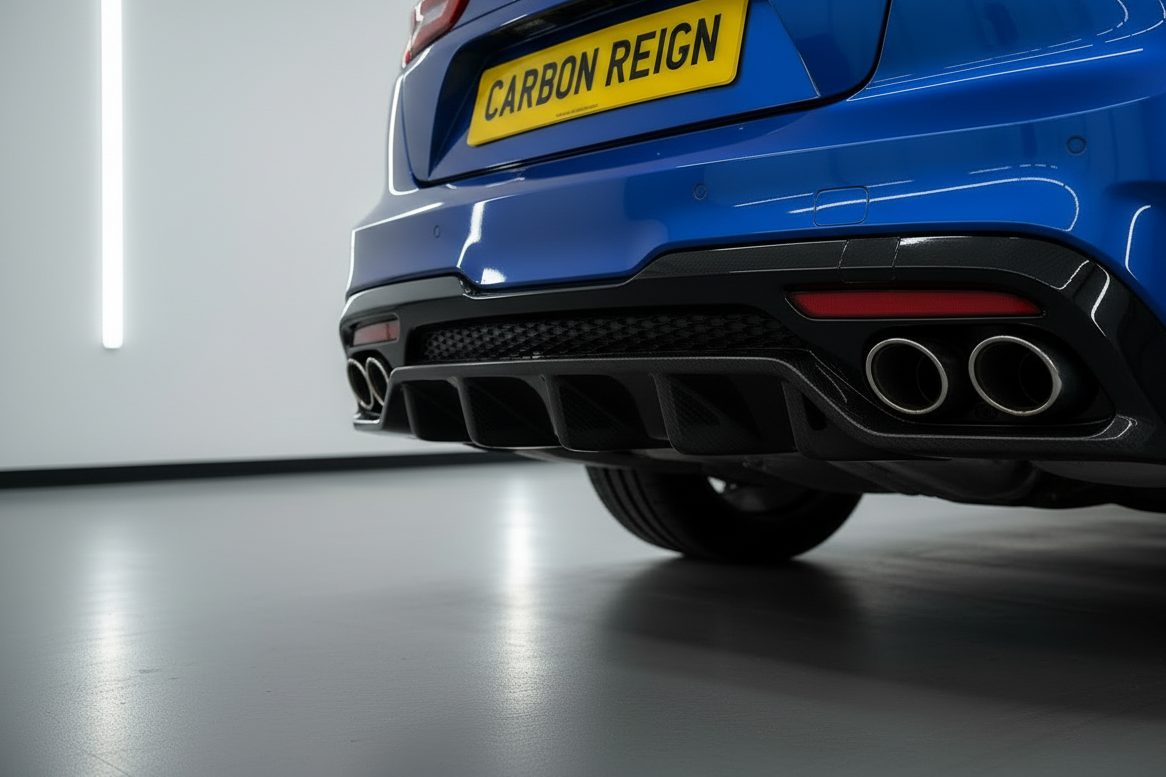 Kia Stinger Gloss Black Diffuser Rear Posterior Lip
