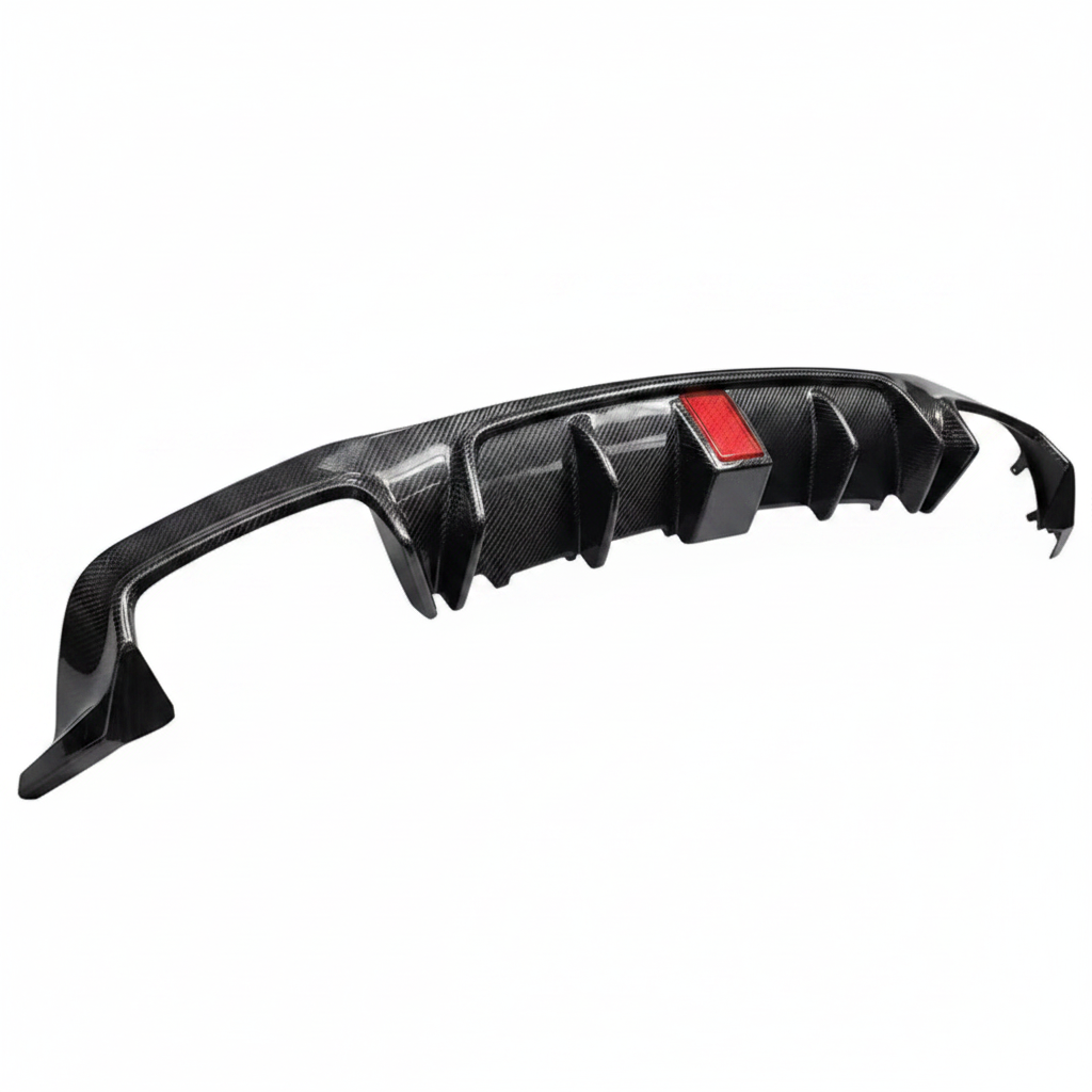 Mercedes E Class Carbon Fiber Rear Bumper Diffuser